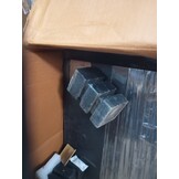vidaXL Opbergkist 80x40x45 cm massief mangohout zwart