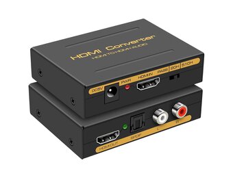 VEDINDUST HDMI Audio Extractor 4K 30Hz - Audio Converter naar Optisch SPDIF en 3.5mm RCA