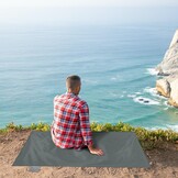 Odoland Picknickdeken Zakdeken 70 x 110 cm, Waterdicht, Hittebestendig, Zandbestendig, dun Grondblad, Lichte Opvouwbare Strandmat voor Outdoor, Kamperen, Reizen, Wandelen, Picknick, Pessimistisch