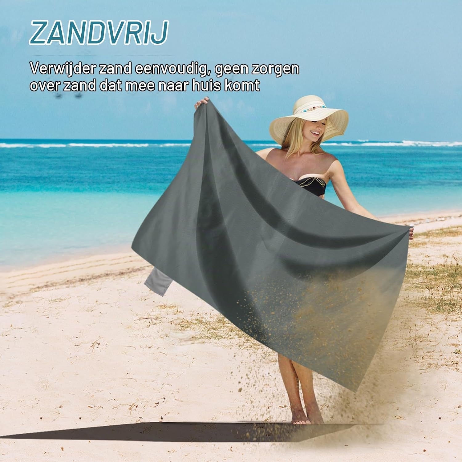 Odoland Picknickdeken Zakdeken 70 x 110 cm, Waterdicht, Hittebestendig, Zandbestendig, dun Grondblad, Lichte Opvouwbare Strandmat voor Outdoor, Kamperen, Reizen, Wandelen, Picknick, Pessimistisch