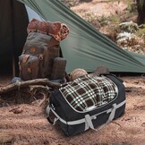 CampMax Opvouwbare Reistas met Wielen - 85 Liter - Zwart - Inclusief Schouderband