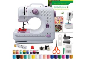 Elektrische Naaimachine met Overlock & 42 Accessoires | 56% Korting