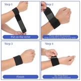 2 stuks polsbandages tennis elastisch polssteun ondersteuning polsbandage ademende handbandage verstelbare polsriem compressieondersteuning voor sport