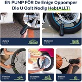 Woowind LP1 Elektrische Fietspomp, Bandenpomp, 1-minuut-opblazen