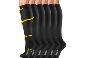 Compressiesokken Unisex 3 Paar Zwart S - 31% Korting