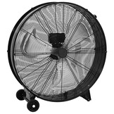 vidaXL Trommelventilator industrieel 187,7 W 77 cm zwart