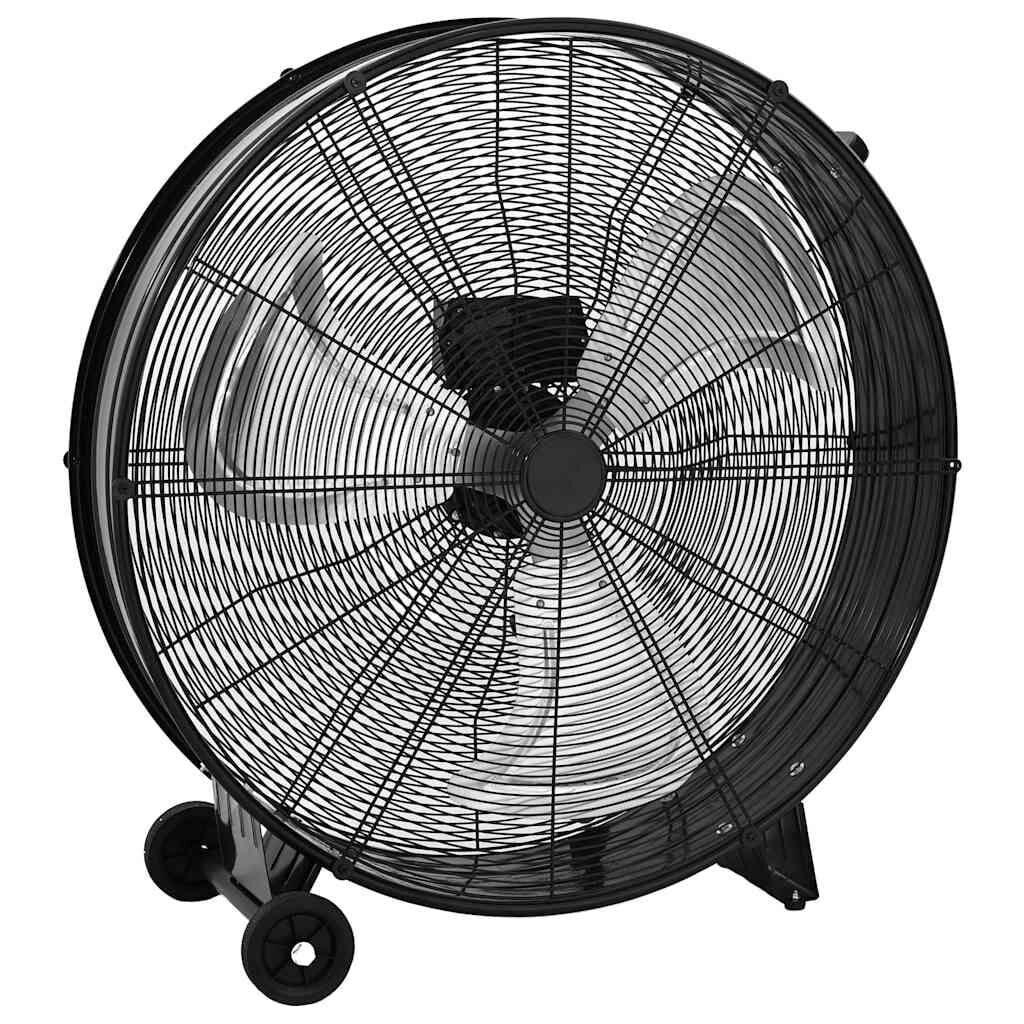 vidaXL Trommelventilator industrieel 187,7 W 77 cm zwart