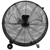 vidaXL Trommelventilator industrieel 187,7 W 77 cm zwart