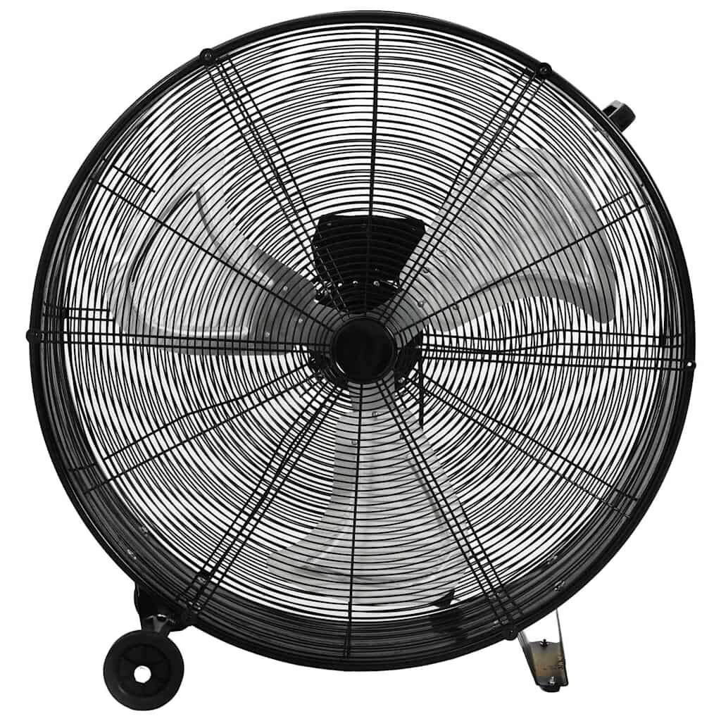 vidaXL Trommelventilator industrieel 187,7 W 77 cm zwart