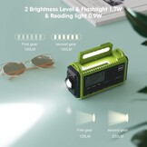 Crankradio DAB/FM met Batterij 5000mAh, Draagbare Zonne-radio met LED-zaklamp en Leeslampje, DAB+ Bouwplaatsradio IPX4, Noodradio en SOS-alarm Geschikt voor Wandelen, Kamperen, Buiten (Groene DAB)