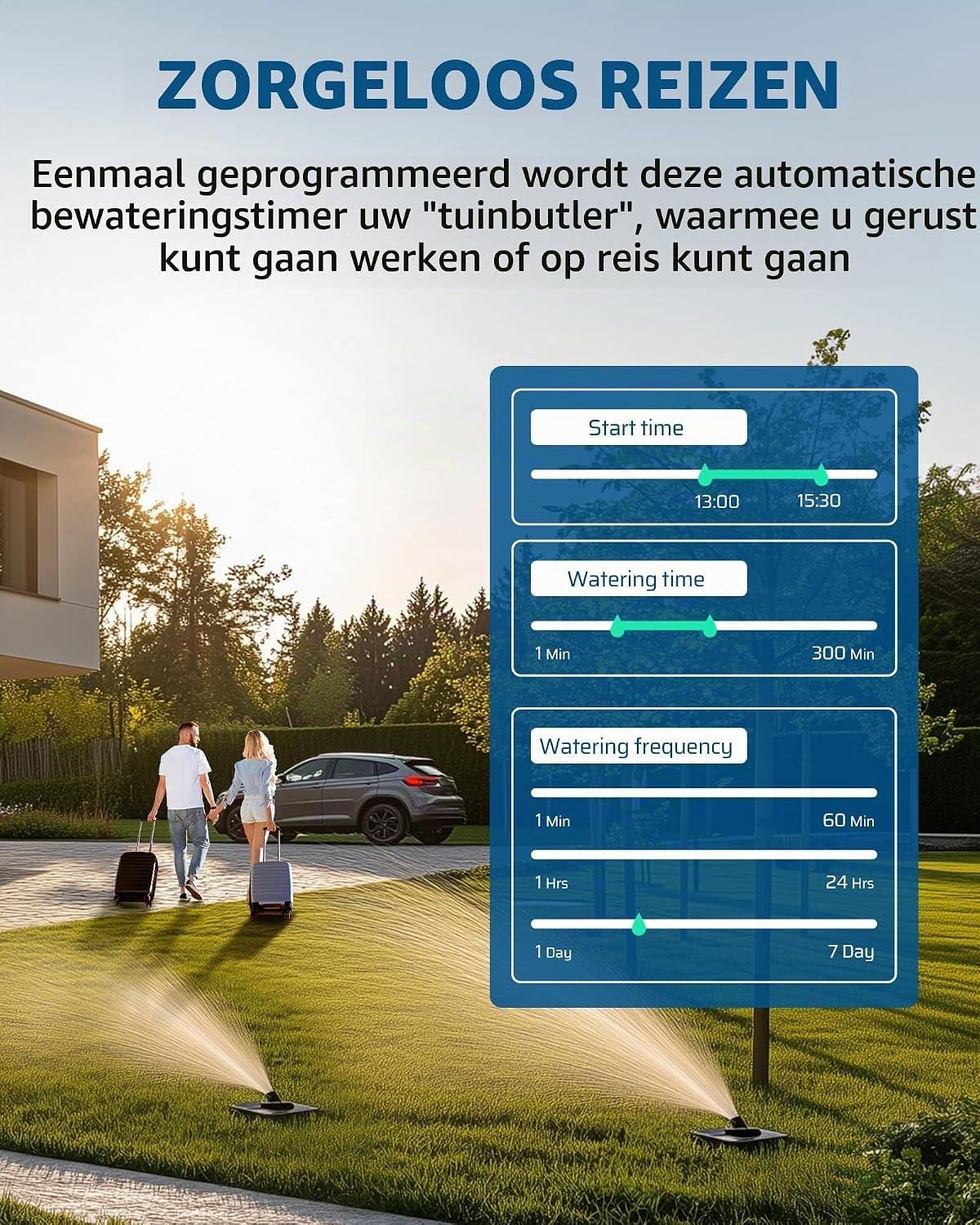 DEWENWILS Irrigatiecomputer 2 uitgangen, automatisch/handmatige