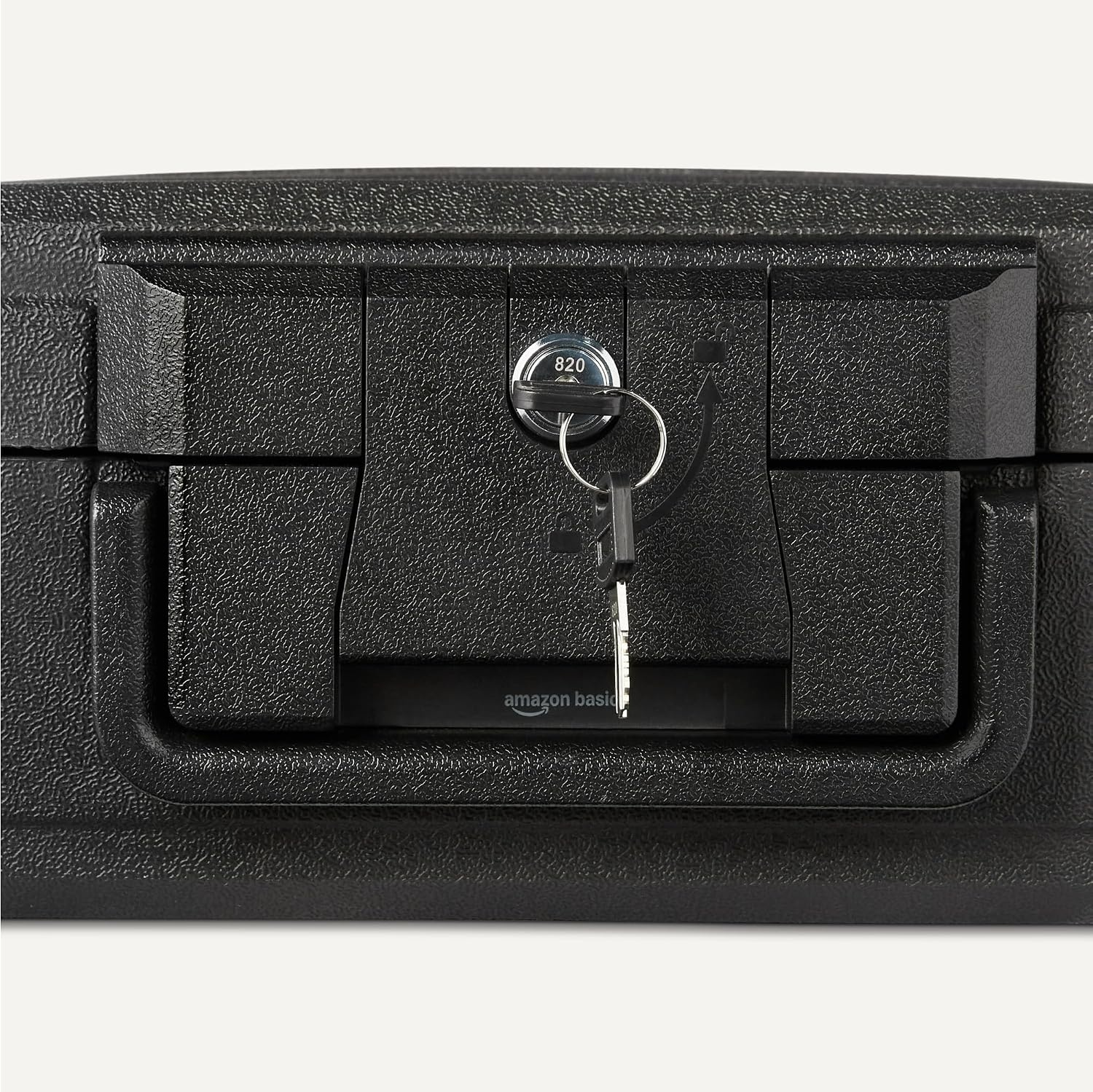 Amazon Basics Documentenkluis Brand- en Waterdicht met Sleutelslot, 6,2L Capaciteit, UL 72 Klasse 350 Gecertificeerd, Zwart - Maat 6.2 L