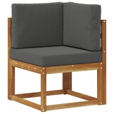vidaXL Buiten Hoek Sofa Massief Acaciahout