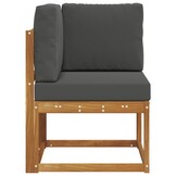 vidaXL Buiten Hoek Sofa Massief Acaciahout