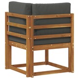 vidaXL Buiten Hoek Sofa Massief Acaciahout