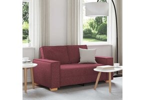 vidaXL 2-zitsbank Wijnrood 160x78x84 cm Stof