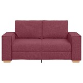 vidaXL 2-zitsbank Wijnrood 160x78x84 cm Stof