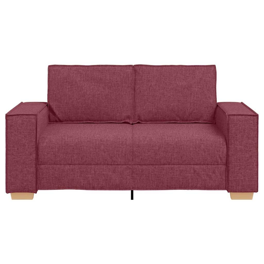 vidaXL 2-zitsbank Wijnrood 160x78x84 cm Stof