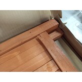 vidaXL Plantenbak met klimrek 40x30x135 cm
