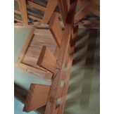 vidaXL Plantenbak met klimrek 40x30x135 cm