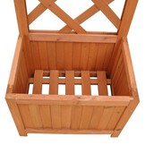 vidaXL Plantenbak met klimrek 40x30x135 cm