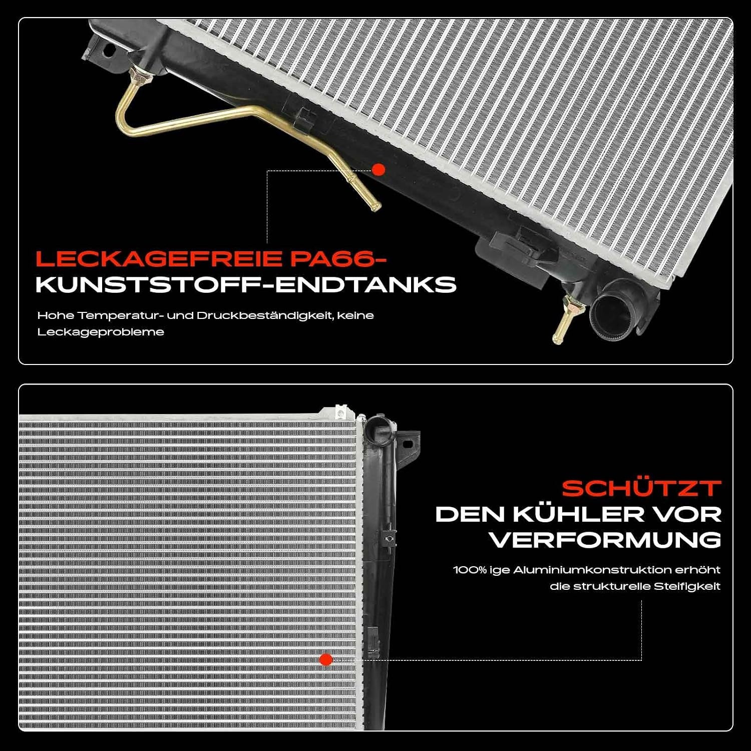Frankberg Koeler, waterkoeler, motorkoeler, radiator, koelvloeistof, koeling, transmissie-oliekoeler, motoroliekoeler, vervanging # 253103K850