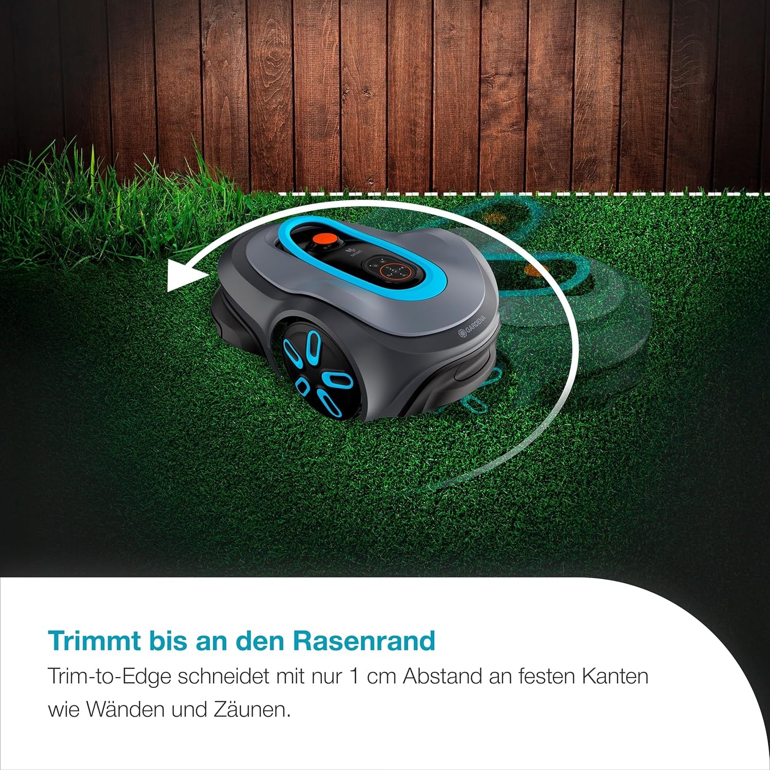 Gardena smart SILENO max 800 m² Robotmaaier - met LONA Intelligence en Trim-to-Edge technologie