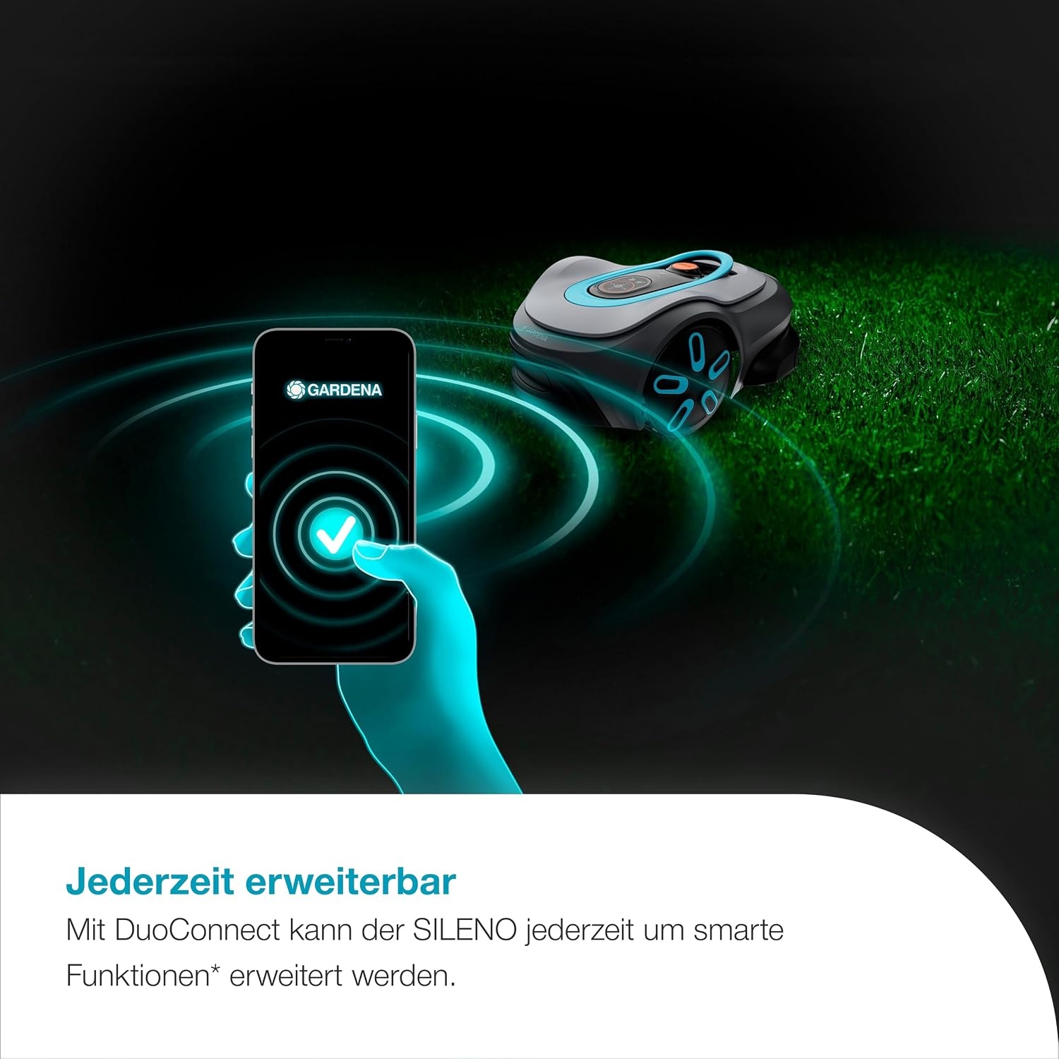 Gardena smart SILENO max 800 m² Robotmaaier - met LONA Intelligence en Trim-to-Edge technologie