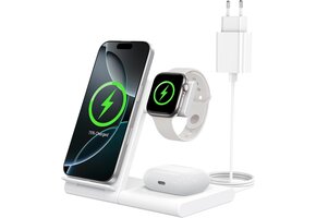 3-in-1 Draadloos Oplaadstation met 32% Korting