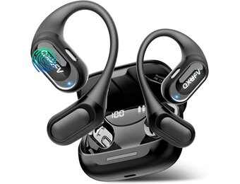 QXUFV QX68 Slimme Vertaler Oordopjes - 164 Talen - Open-Ear - Zwart