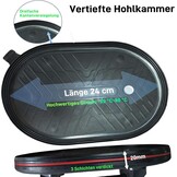 DURDUR Set van 2 zuignappen, draagkracht max. 280 kg, 24 cm diameter, verdikt vacuüm zuigkracht voor glas, laminaat, tegels en terrasplaten, tegellifter glaszuiger