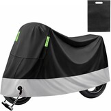 Motorafdekzeil, outdoor, XXL, waterdicht, motorfiets, garage, dekzeil voor bromfiets, scooter, motor, 245 x 105 x 125 cm