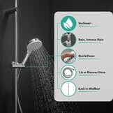 hansgrohe Crometta Vario waterbesparende doucheset 0,65 m met, 2 sproeimodi, 9 l/min, wit/chroom