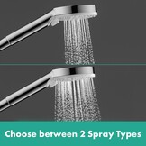 hansgrohe Crometta Vario waterbesparende doucheset 0,65 m met, 2 sproeimodi, 9 l/min, wit/chroom