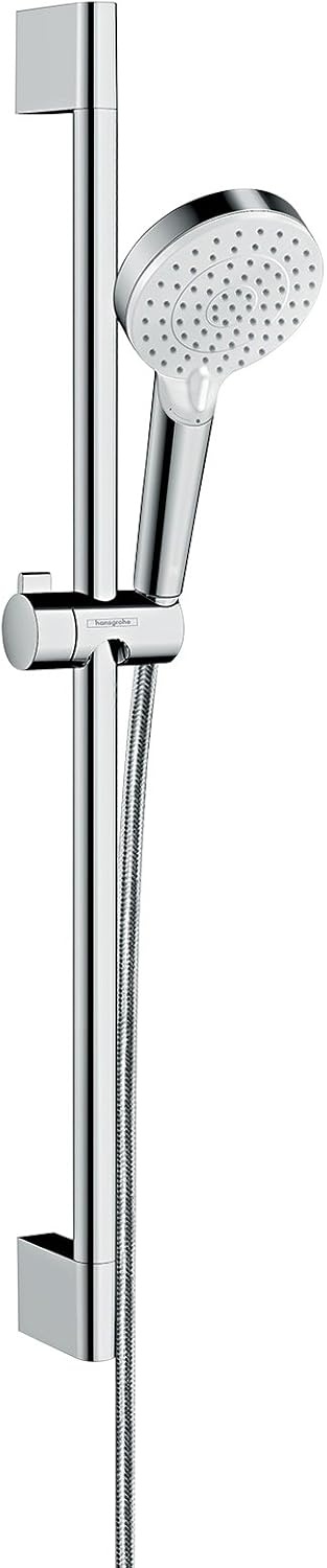 hansgrohe Crometta Vario waterbesparende doucheset 0,65 m met, 2 sproeimodi, 9 l/min, wit/chroom