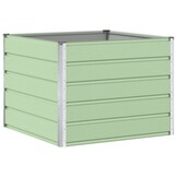 vidaXL Plantenbak Pastelgroen 100 x 100 x 75 cm Staal