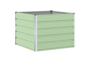 Pastelgroene Stalen Plantenbak 100x100x75 cm - 33% Korting