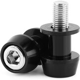 Swing Arm Spool 8/10mm Motorcycle CNC Aluminium Swing Arm Spool Sliders Stand Achterbrug Spoelen (8MM zilver) - Maat 8MM zilver