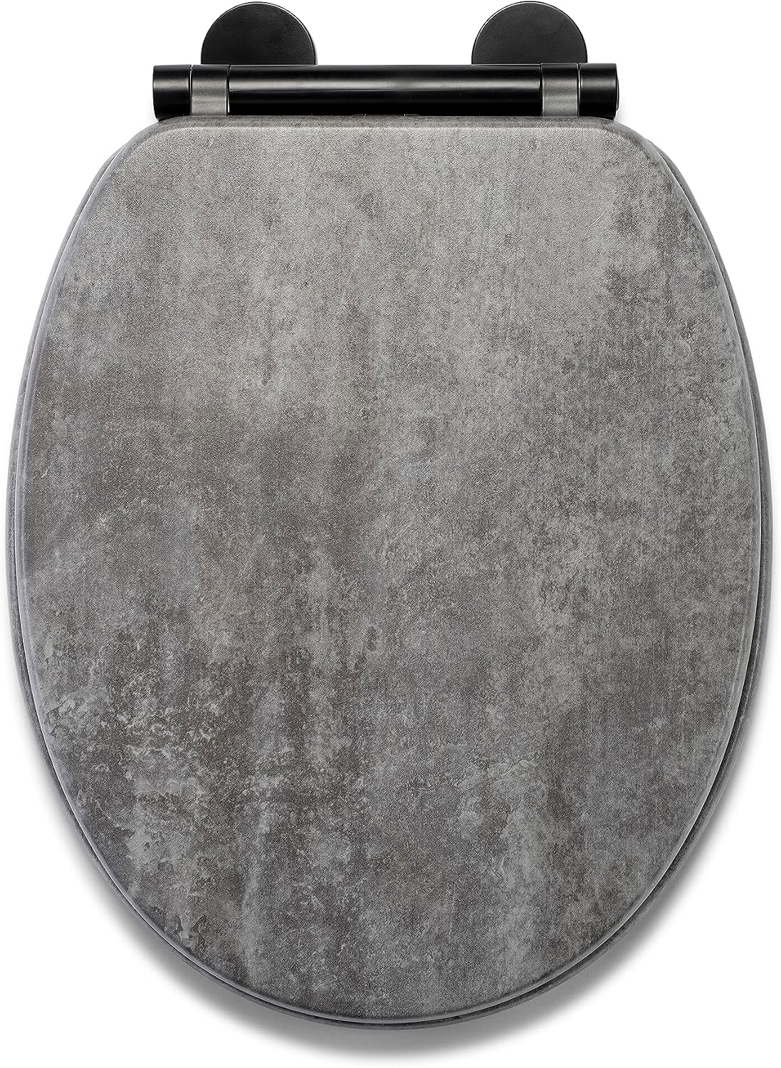 Croydex Kirkstone Toiletbril - softclose, glijdt nooit weg, past altijd | Flexi-Fix V-plaatscharnieren en grippad-technologie | bevestiging aan boven- en onderkant - Cumbrian Slate