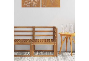 Hoekbank Acaciahout Naturel 63x63x73 cm - 53% Korting