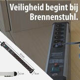 Brennenstuhl Premium-Protect-Line, stekkerdoos 8-voudig met overspanningsbeveiliging 60.000 A (3m kabel, met schakelaar, Made in Germany) zilver/zwart