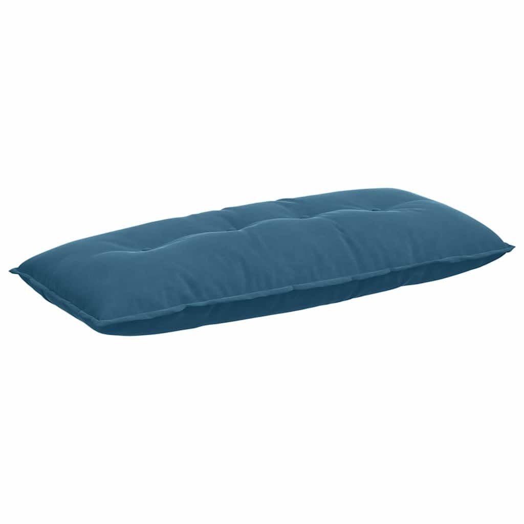 vidaXL Rugkussen Blauw 120 x 50 cm Katoen Stof