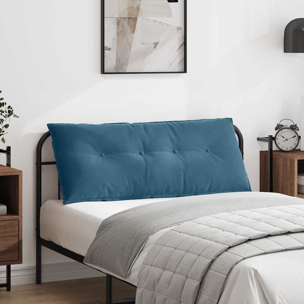 vidaXL Rugkussen Blauw 120 x 50 cm Katoen Stof