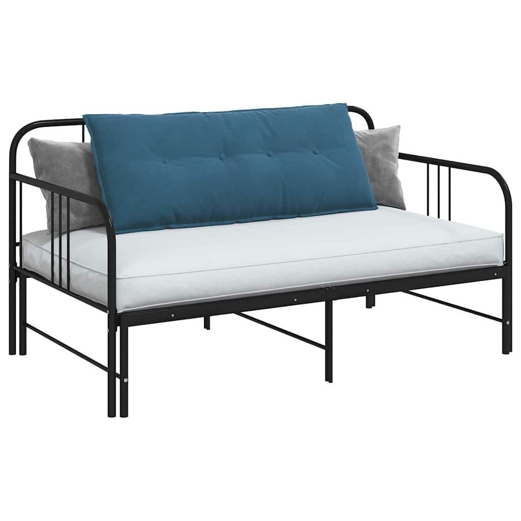 vidaXL Rugkussen Blauw 120 x 50 cm Katoen Stof
