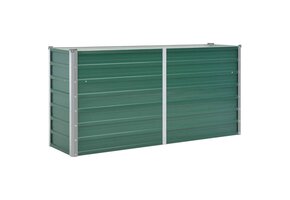 Plantenbak Verhoogd Staal Groen 160x40x77 cm - 40% Korting
