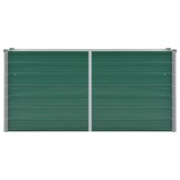 vidaXL Plantenbak verhoogd 160x40x77 cm gegalvaniseerd staal groen