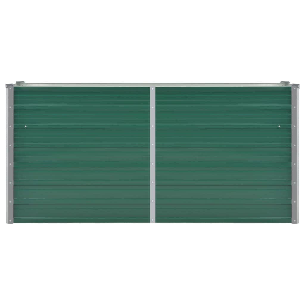vidaXL Plantenbak verhoogd 160x40x77 cm gegalvaniseerd staal groen