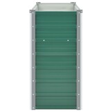 vidaXL Plantenbak verhoogd 160x40x77 cm gegalvaniseerd staal groen