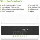 Comfee MDDP-50DEN7 Luchtontvochtiger 50 Liter per dag - Wit