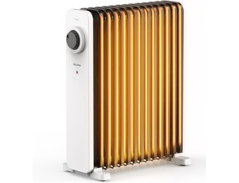 PELONIS Ölradiator 2500W - 13 Ribben - Elektrische Kachel - Wit - 25 m²